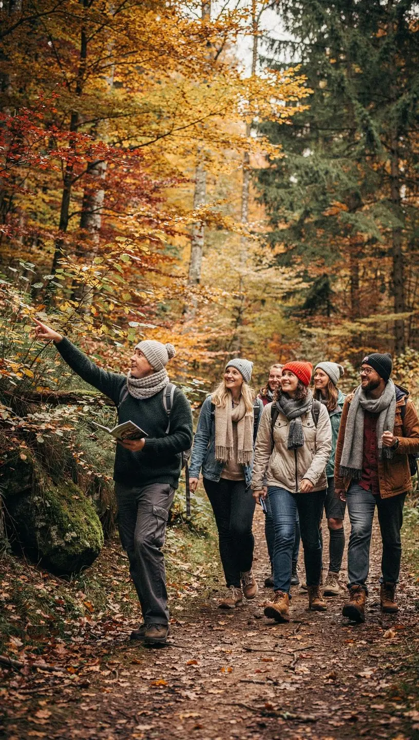 Malebná krajina Českého ráje s lesy a skalními útvary.